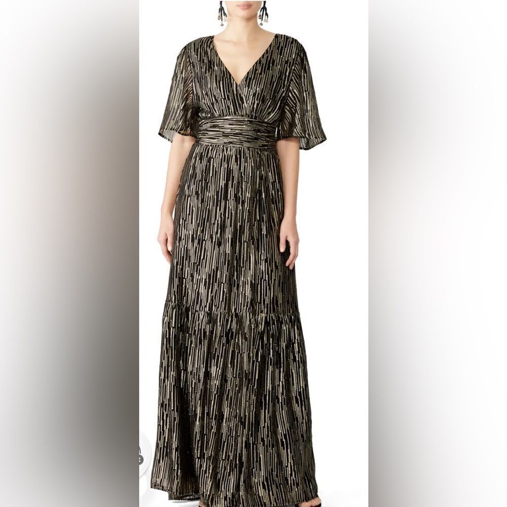 ba&sh Metallic Nixon Gown Size Medium